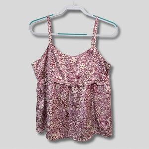 Rachel Ashwel Babydoll Cami Top Floral NEW WITH TAGS